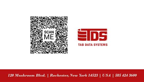 Tab Business Card Template Red Data Back_2