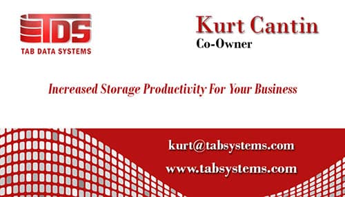 Tab Business Card Template Red Data Front - Copy