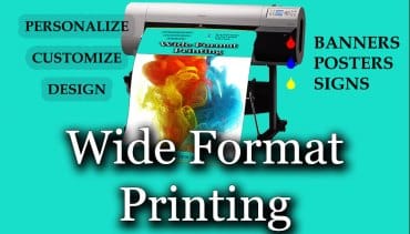 wide printing banner feature